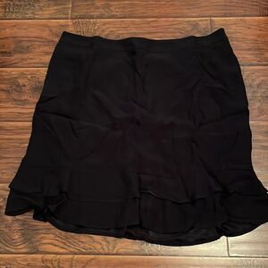 Ann Taylor Black Ruffle Skirt
